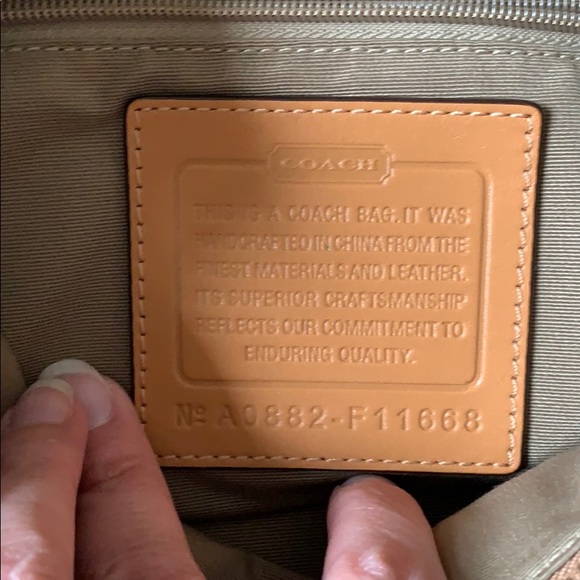 Satin Hampton Coach purse - Picture 8 of 8